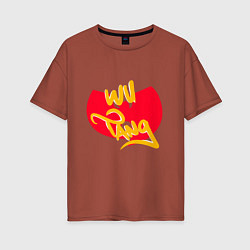 Женская футболка оверсайз Wu-Tang Red