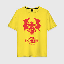 Женская футболка оверсайз Ave Dominus Nox клич повелителей ночи