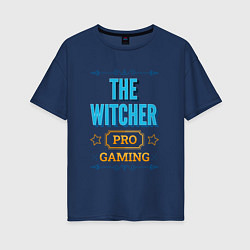 Футболка оверсайз женская Игра The Witcher PRO Gaming, цвет: тёмно-синий