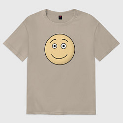 Женская футболка оверсайз Улыбающийся смайлик из Дурак Онлайн