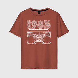 Женская футболка оверсайз Бумбокс 1983