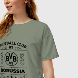 Футболка оверсайз женская Borussia: Football Club Number 1 Legendary, цвет: авокадо — фото 2