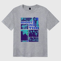 Женская футболка оверсайз Призрак в доспехах экшен