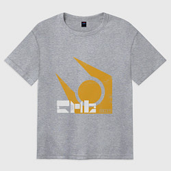 Женская футболка оверсайз Half life - city 17