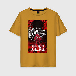 Женская футболка оверсайз Akira anime cyberpunk