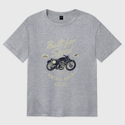 Футболка оверсайз женская Vintage Moto, цвет: меланж