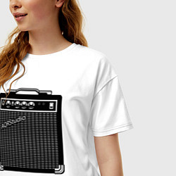 Футболка оверсайз женская Комбоусилитель, цвет: белый — фото 2