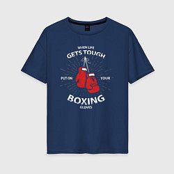 Женская футболка оверсайз Boxing Cool