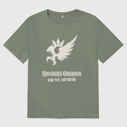 Женская футболка оверсайз Дети императора хаос винтаж лого