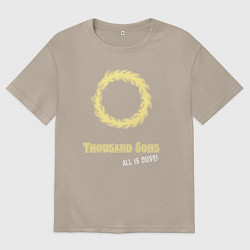 Женская футболка оверсайз Тысяча сынов хаос винтаж лого