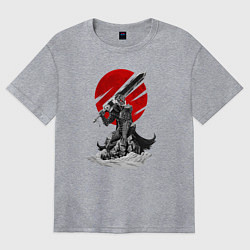 Футболка оверсайз женская Guts the Black Swordsman, цвет: меланж