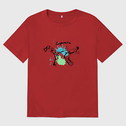 Женская футболка оверсайз Капоэйра боевой танец