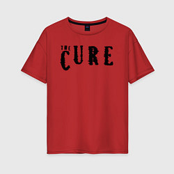 Женская футболка оверсайз The Cure лого