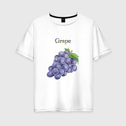 Женская футболка оверсайз Grape виноград