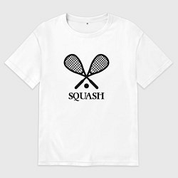Женская футболка оверсайз Сквош