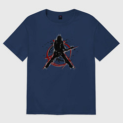 Женская футболка оверсайз Анархия панк