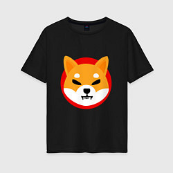 Женская футболка оверсайз Shiba Inu SHIB