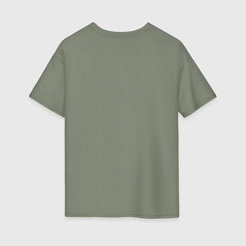Женская футболка оверсайз Маленькая зебра сидит / Авокадо – фото 2