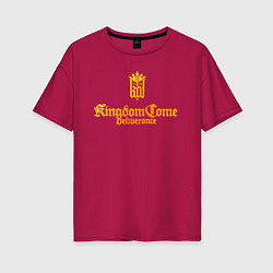 Женская футболка оверсайз Kingdom Come: Deliverance - gold
