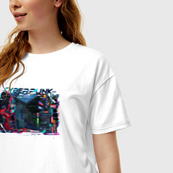 Футболка оверсайз женская Ховербайк, цвет: белый — фото 2