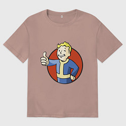 Женская футболка оверсайз Vault boy like