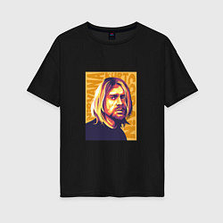 Женская футболка оверсайз Nirvana - Cobain