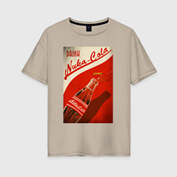 Женская футболка оверсайз Drink nuka - cola