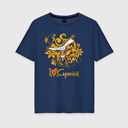 Женская футболка оверсайз I love Capoeira - fighter