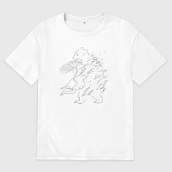 Женская футболка оверсайз Медвежьи объятия