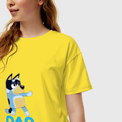 Футболка оверсайз женская Doggy Dad, цвет: желтый — фото 2
