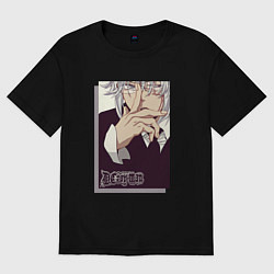 Женская футболка оверсайз Аллен в очках - D Gray man