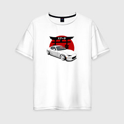 Женская футболка оверсайз Mazda MX5 Miata ND JDM