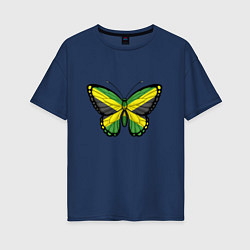 Женская футболка оверсайз Бабочка - Ямайка
