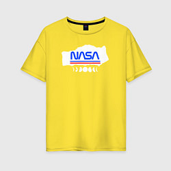 Женская футболка оверсайз Nasa планеты