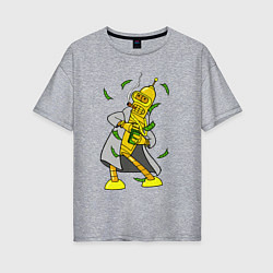 Футболка оверсайз женская Golden Bender, цвет: меланж