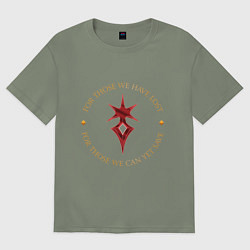 Футболка оверсайз женская Final Fantasy XIV Dark Knight, цвет: авокадо