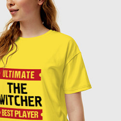 Футболка оверсайз женская The Witcher: Ultimate Best Player, цвет: желтый — фото 2