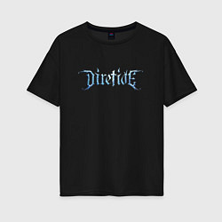 Женская футболка оверсайз Diretide Dota 2