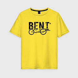 Женская футболка оверсайз BENT велосипед
