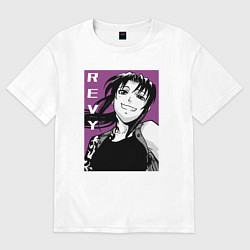 Женская футболка оверсайз Двурукая Реви