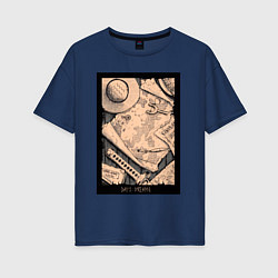 Женская футболка оверсайз Карта приключений - Ван Пис