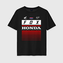 Женская футболка оверсайз Honda racing