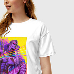 Футболка оверсайз женская Дофламинго - One Piece, цвет: белый — фото 2