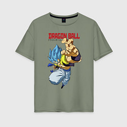 Женская футболка оверсайз Dragon Ball - Бросок