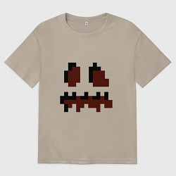 Женская футболка оверсайз Лицо тыквы - Хеллоуин - Майнкрафт