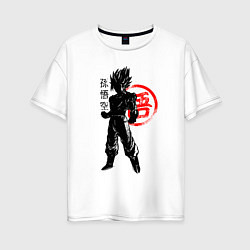 Женская футболка оверсайз Goku Son - Dragon Ball - Warrior