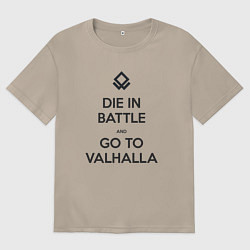 Женская футболка оверсайз Go to Valhalla
