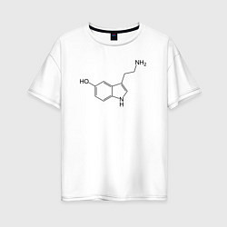 Женская футболка оверсайз Серотонинчик