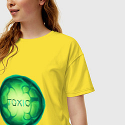 Футболка оверсайз женская Токсичное облако Вайпер, цвет: желтый — фото 2