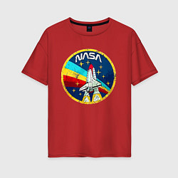 Женская футболка оверсайз NASA - emblem - USA
